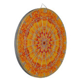 Cible De Fléchettes Orange Marigold Mandala (Devant gauche)