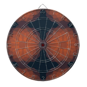 Cible De Fléchettes Orange, moderne et géométrique abstraction des fle
