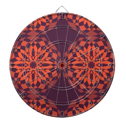 Cible De Fléchettes Orange purple cool, unique (Devant)