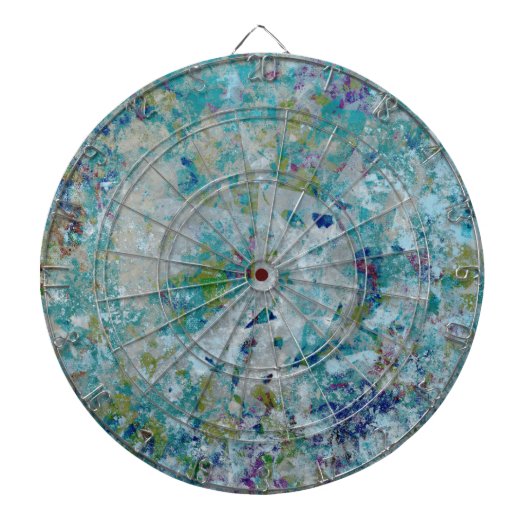 Cible De Fléchettes Original Moderne Un Design D'Art Abstrait (Devant)