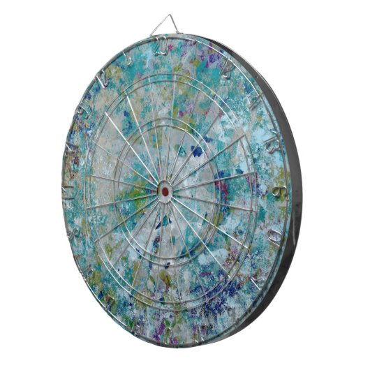 Cible De Fléchettes Original Moderne Un Design D'Art Abstrait (Devant droit)