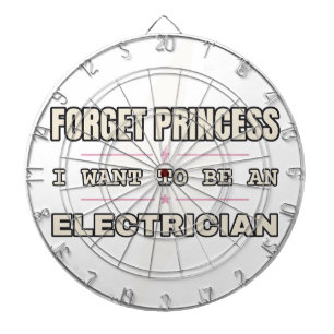 Cible De Fléchettes Oublie Princesse, Sois un Électricien — Tableau de