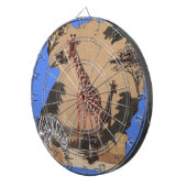 Cible De Fléchettes Ouganda - Carte de la faune - Imprimer (Devant droit)