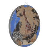 Cible De Fléchettes Ouganda - Carte de la faune - Imprimer (Devant gauche)