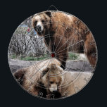 Cible De Fléchettes Ours Brown<br><div class="desc">C'est un article très unique. Approprié aux amoureux des animaux</div>