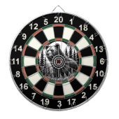 Cible De Fléchettes Ours circulaire Grizzly (Devant)