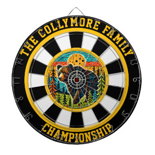 Cible De Fléchettes Ours de forêt à Bullseye