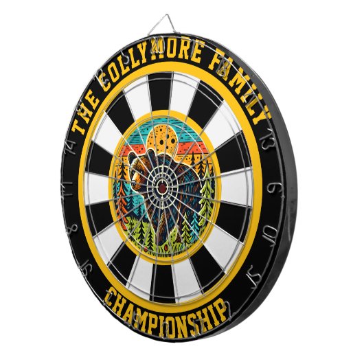 Cible De Fléchettes Ours de forêt à Bullseye (Devant droit)