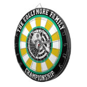 Cible De Fléchettes Ours grizzli avec Bullseye forestier (Devant droit)