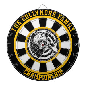 Cible De Fléchettes Ours grizzli ciblé