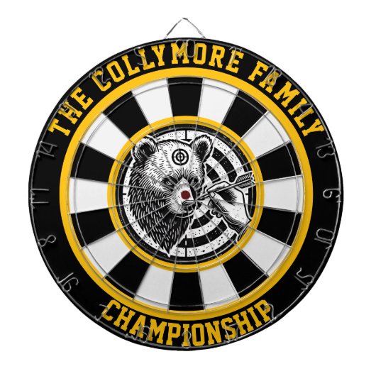 Cible De Fléchettes Ours grizzli ciblé (Devant)