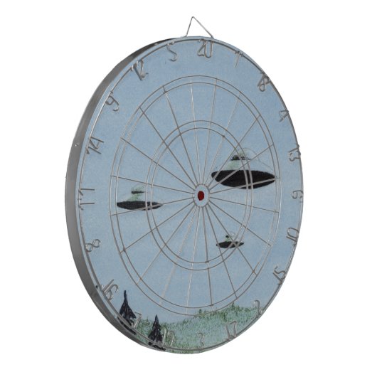 CIBLE DE FLÉCHETTES OVNI (Devant gauche)