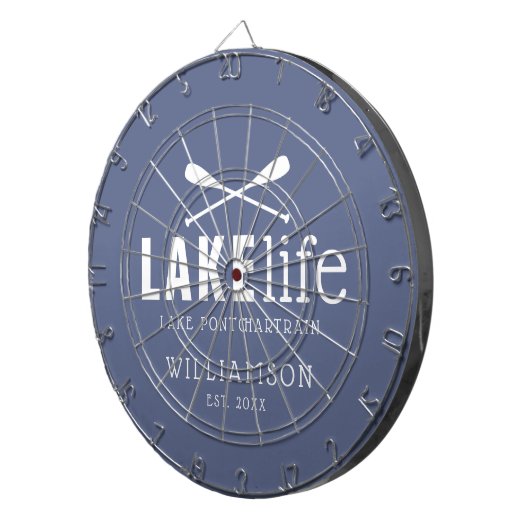 Cible De Fléchettes Pagaies Lake Life personnalisées (Devant droit)