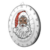 Cible De Fléchettes paillettes noir santa claus (Devant droit)
