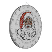 Cible De Fléchettes paillettes noir santa claus (Devant gauche)