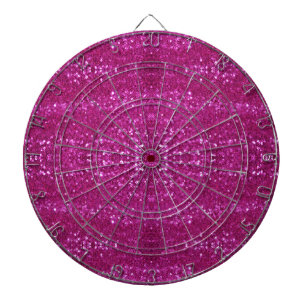 Cible De Fléchettes paillettes rose