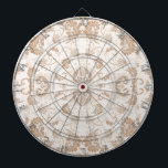 Cible De Fléchettes Paisley en beige esthétique moderne Tan Brown<br><div class="desc">Paisley en beige esthétique moderne Tan Brown</div>