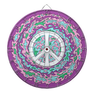 Cible De Fléchettes Paix psychédélique