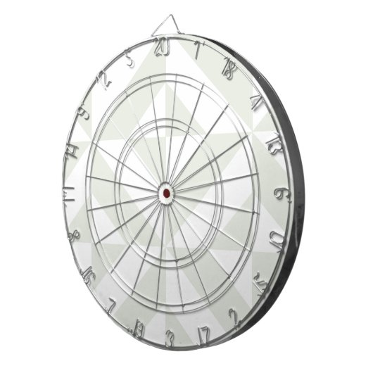 Cible De Fléchettes Pale Gray Geometric Deco Cube Pattern (Devant droit)