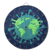 Cible De Fléchettes Pandémie globale (Particule virale) (Infection vir (Devant)