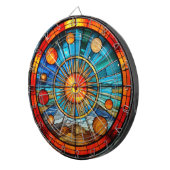 Cible De Fléchettes Panneau arrière du système solaire en verre tendu (Devant droit)