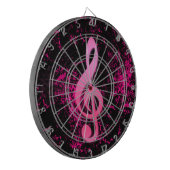Cible De Fléchettes Panneau fléché du symbole de note de musique (Devant gauche)