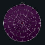 Cible De Fléchettes Panneau noir foncé<br><div class="desc">Panneau de fléchettes en violet d'aubergine minimaliste très cool. Conçu à Washington State,  USA pour votre plaisir. Merci de soutenir les artistes indépendants !</div>
