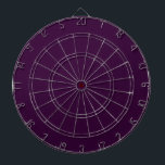 Cible De Fléchettes Panneau noir foncé<br><div class="desc">Panneau de fléchettes en violet d'aubergine minimaliste très cool. Conçu à Washington State,  USA pour votre plaisir. Merci de soutenir les artistes indépendants !</div>