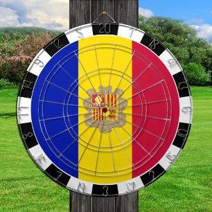 Cible De Fléchettes Panneaux d'Andorre, jeu de société, drapeau andorr