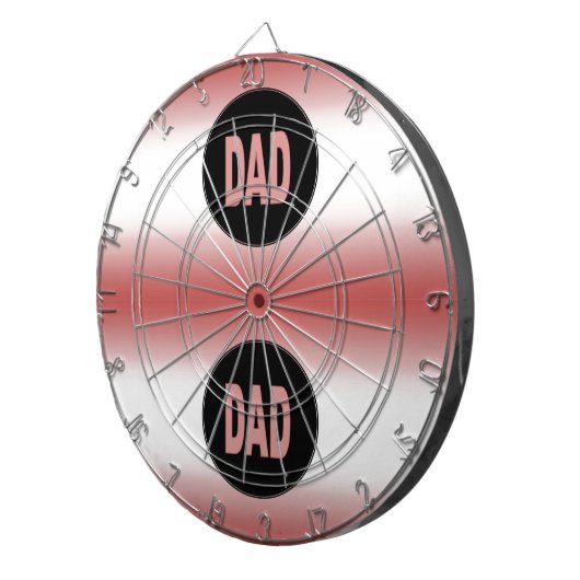 Cible De Fléchettes Papa à deux tons (Devant droit)