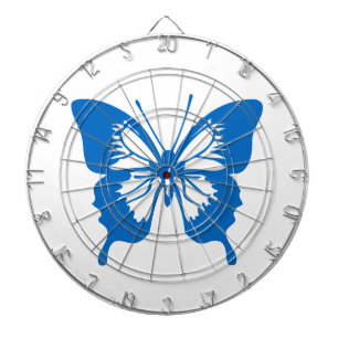 Cible De Fléchettes Papillon Bleu