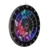 Cible De Fléchettes Papillons de nuit Neon brillants sur arrière - pla (Devant gauche)