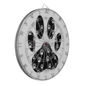 Cible De Fléchettes Paquets blancs sur l'Empreinte de patte noir (Devant gauche)