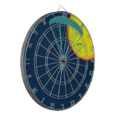 Cible De Fléchettes parachutistes rétro (Devant gauche)