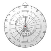 Cible De Fléchettes paris dans une boule de verre (Devant)