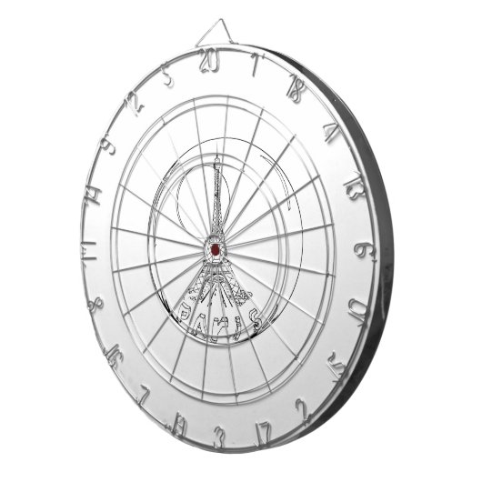 Cible De Fléchettes paris dans une boule de verre (Devant droit)