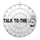 Cible De Fléchettes Parler À La Main (Devant)