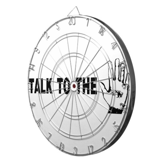 Cible De Fléchettes Parler À La Main (Devant droit)