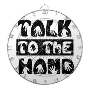 Cible De Fléchettes Parler À La Main