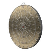 Cible De Fléchettes Parties scintillant Noire de luxe Or Ombre Glamour (Devant droit)