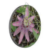 Cible de flechettes Passionflower rose et violet (Devant gauche)
