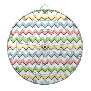 Cible De Fléchettes Pastel Chevron-Drop Shadow par Shirley Taylor