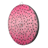 Cible De Fléchettes Pastèque Graines Noires Été Vibes Rose Sucré (Devant droit)