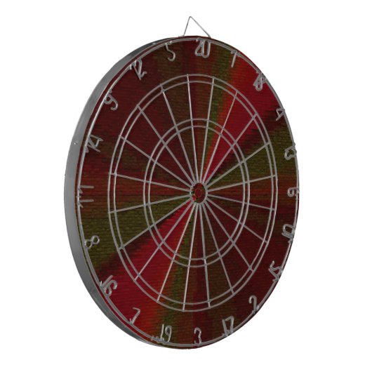 Cible De Fléchettes Patchwork de dégradé circulaire rouge à vert (Devant gauche)