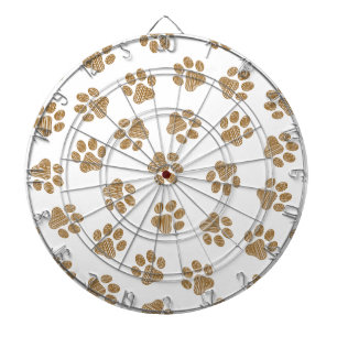 Cible De Fléchettes Pâtes de chien, Pâtes de chien, Pâtes d'or orange