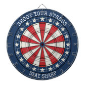 Cible De Fléchettes Patriotic American Dartboard Wall Art Design (Devant)