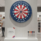 Cible De Fléchettes Patriotic American Dartboard Wall Art Design