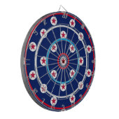 Cible De Fléchettes Patriotic Game Night Red White Blue Stars Stripes (Devant gauche)