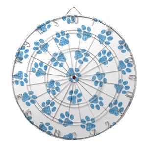 Cible De Fléchettes Patrouilles de Doodle, Paws de Chien, Paws Bleus