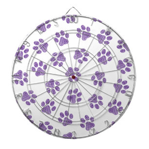 Cible De Fléchettes Patrouilles de Doodle, Paws de Chien, Paws De Purp